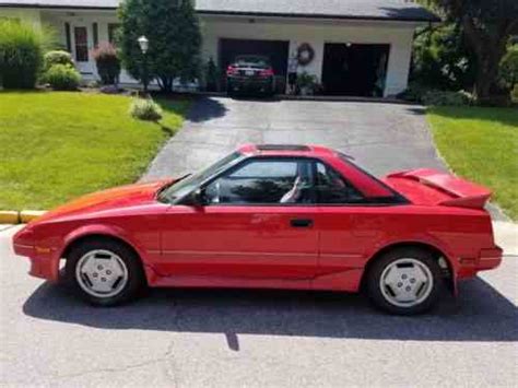 Toyota Mr2 Red 1986 Toyota Mr2 117 000 Miles Stored One Owner Cars