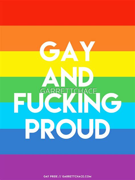 Gay And F Cking Proud Sticker For Sale By Garrettchace Redbubble