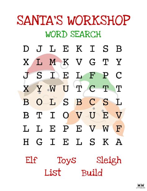 Christmas Word Searches 25 Free Printables Printabulk