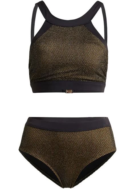 Bustier Bikini Oberteil Mit Hochwertigen Details Schwarz
