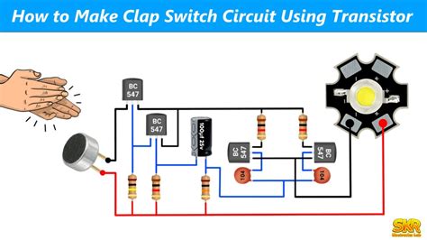 How To Make Clap Switch Using Transistor Skr Electronics Lab