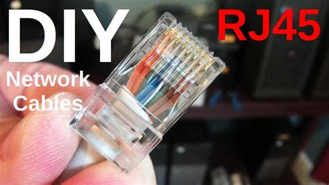 Diy Rj45 Network Cable Connectors Youtube