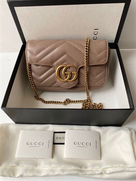 Gucci Supermini Nude On Carousell