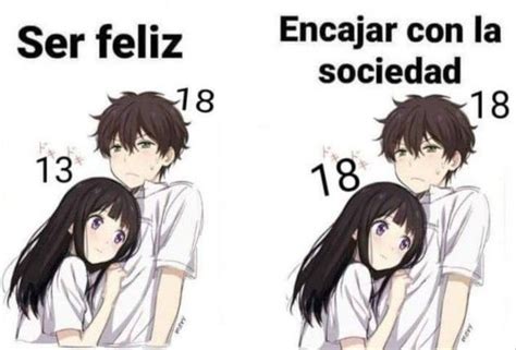 Ser Feliz Encajar Con La Sociedad La Edad Memes Divertidos Meme