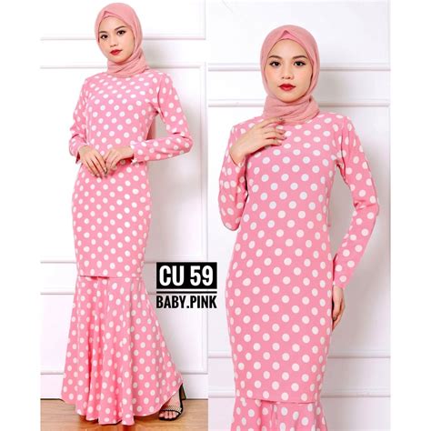 Saiz Xl Baju Kurung Kembang Payung Shopee Malaysia