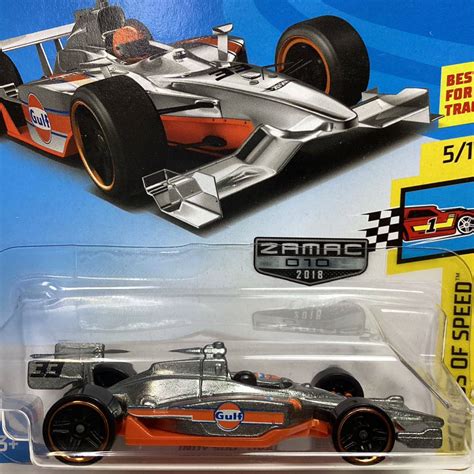 未使用に近いWalmart限定 ザマックホットウィール インディー オーバル Gulf ガルフ ZAMAC Hot