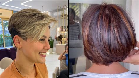 Corte De Cabelo Curto Tendência 2025 - MELHORES 10 Cortes de cabelo curto Femininos 2025 tendência - YouTube