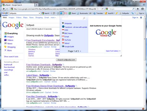 google toolbar  firefox  softpedia