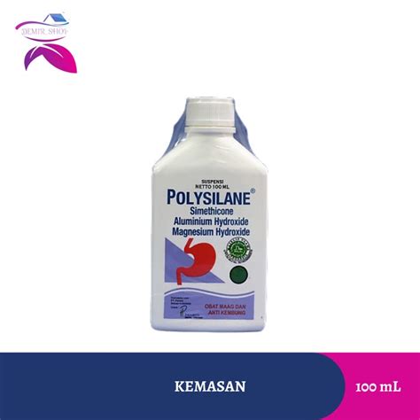 Jual Polysilane Sirup Suspensi 100 Ml And 180 Ml Obat Maag Dan Kembung