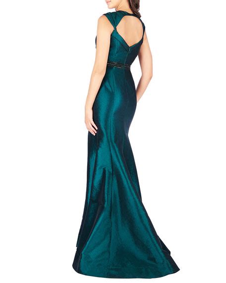 Mac Duggal Sweetheart Sleeveless Taffeta Gown With Embellished Waist