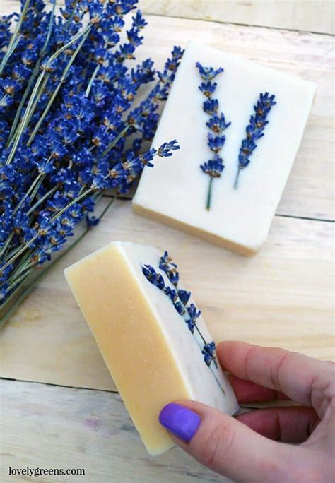 Natural Lavender Soap Recipe Cold Process • Lovely Greens