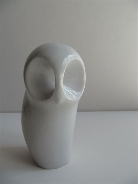 Mid Century Modern Style White Owl Figurine Royal Dux Etsy Ceramic