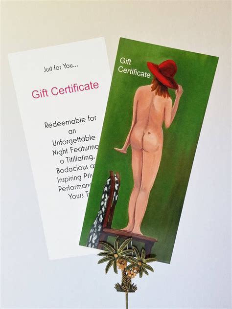 Sexy Card Naked Woman Naughty And Nice Birthday Gift For Him Paper Anniversary Coupon Gift