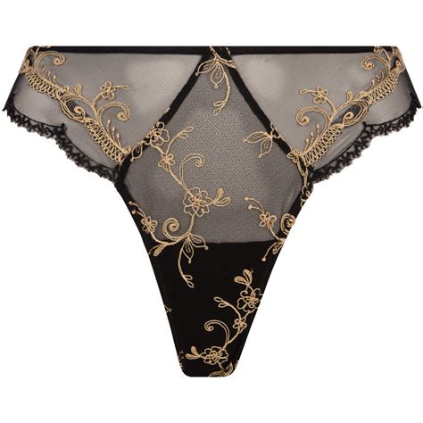 Lise Charmel Lingerie Slips Deesse En Glam Slip Seduction Black Yellow