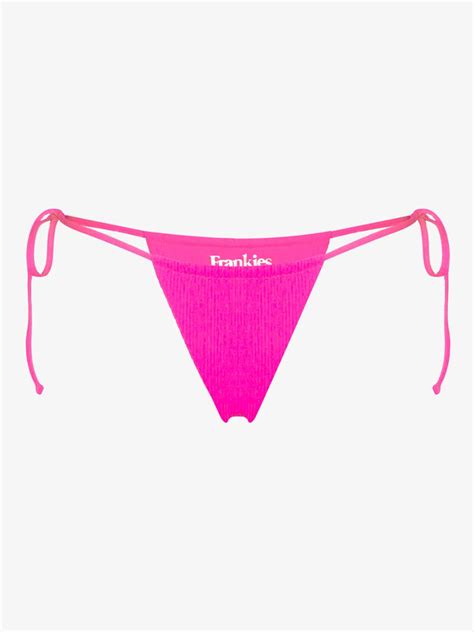 Frankies Bikinis Tia Triangle Bikini Bottoms Browns