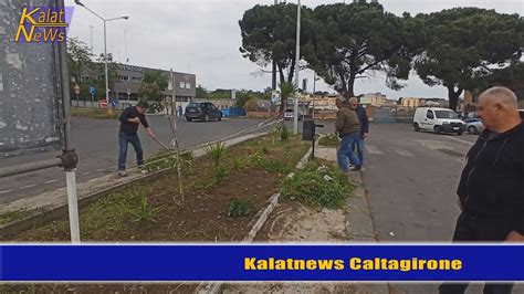 Caltagirone Pensionati E Volontari Rdc Ripuliscono Piazza Della