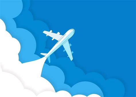 Premium Vector | Airplane illustration for holiday background