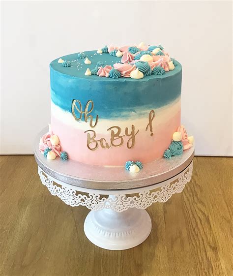 Oh Baby Gender Reveal Cake The Cakery Leamington Spa And Warwickshire