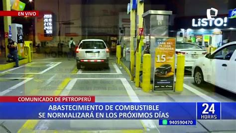 Abastecimiento de combustibles se normalizará en próximos días afirma