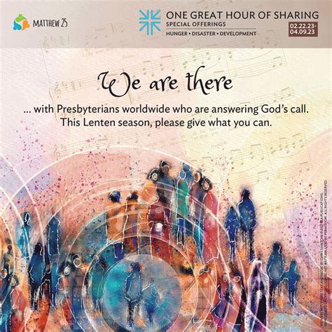 great hour  sharing   give faith presbyterian church