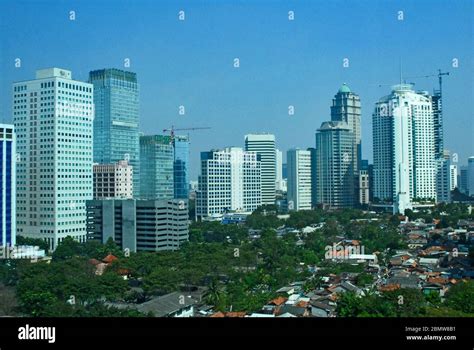 jakarta building city view cityscapes stock photo alamy