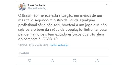 O Brasil Não Merece Esta Situação Diz Presidente Da Frente Nacional