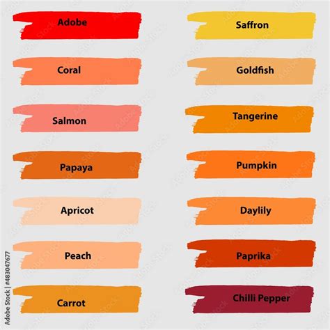Different shades of red color Stock Vector | Adobe Stock