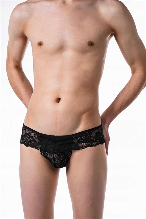 Le Cabaret Lingerie Majtki Stringi męskie czarne rozmiar L Ceneo pl