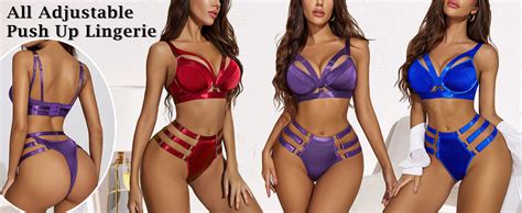 Avidlove Womens Lingerie Set Sexy Underwired Push Up Bra And Panty Set Two Piece Lingerie