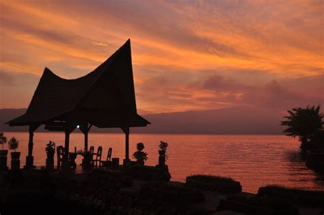 premium photo pavilion traditional batak house indonesia style