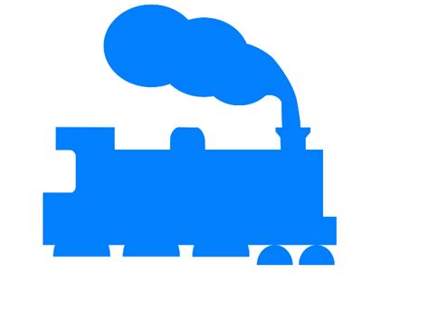 Blue Train Silhouette Clip Art at Clker.com - vector clip art online, royalty free & public domain