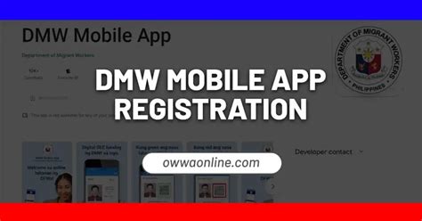 DMW Mobile App Digital OEC Registration QR Code OFWs - OWWA Online
