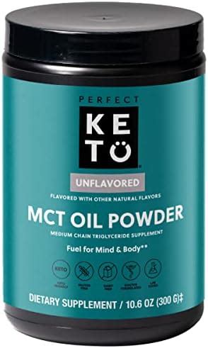 Perfect Keto MCT Oil Powder Medium Chain Triglycerides Ketogenic Non