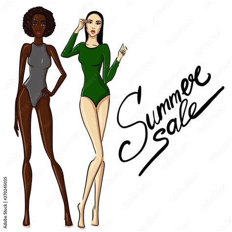 Sexy Woman In Bikini Swimsuit Summer Beach Fashion Beautiful Girls In Bathing Suits Of