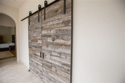 Tobacco Barn Grey Double Sliding Doors | Porter Barn Wood