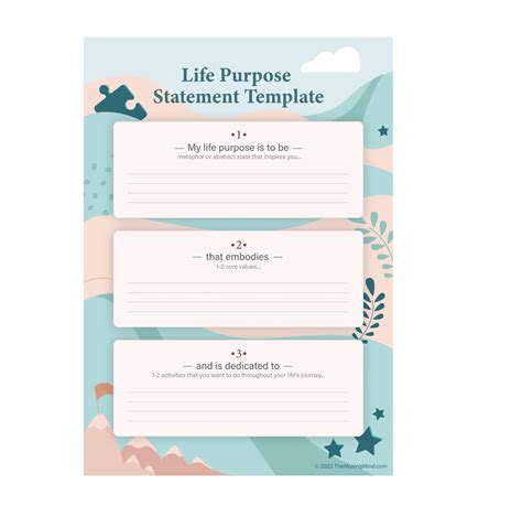 Life Purpose Statement Template and Examples — The Musing Mind