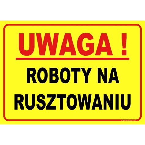 Tablice Budowlane i Ostrzegawcze Znaki BHP Sklep ON LINE JESTEŚMY