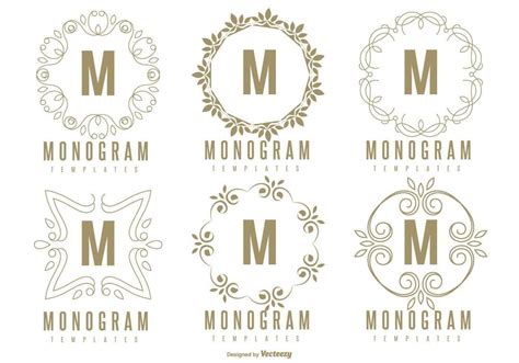 monogram logo vector art icons  graphics
