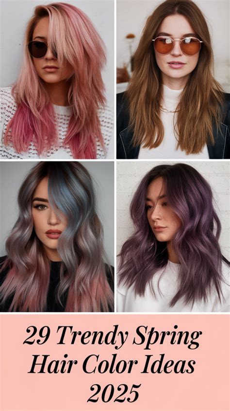 Trendy Spring Hair Color Ideas Bright Blonde Red Brunette And Balayage Styles For All