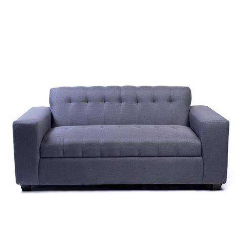 Ripley Sofa Dos Cuerpos Gris Oscuro Lino