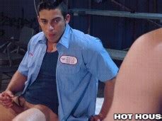Hothouse Big Dick Latino Caught Jerking Off Gay Porn