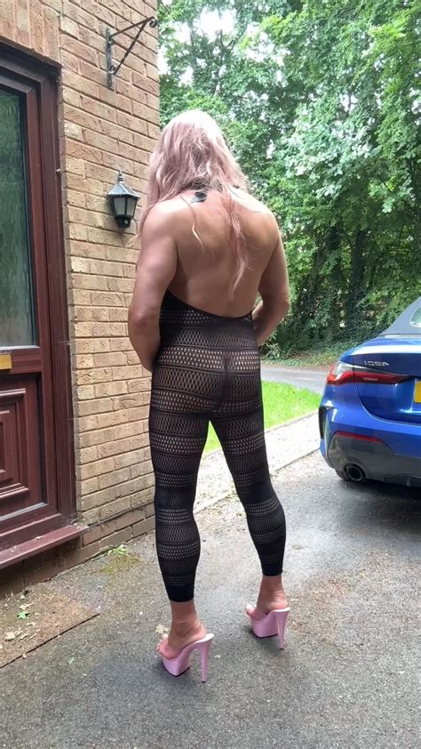 Sexy Crossdresser Kellycd In Sexy Black Fishnet Catsuit Nude Pics Xhamster