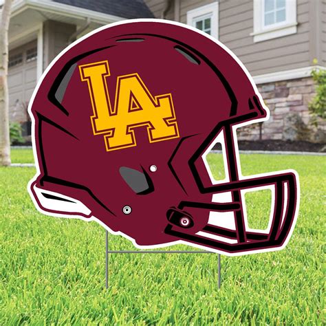 Football Helmet Lawn Sign — Custom Lawn Sign