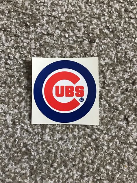 Chicago Cubs 1980s Vintage Logo Decal Rare Hard to Find Great Item