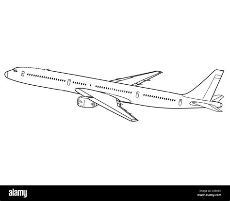 Boeing 737 Line Drawing