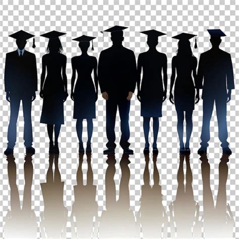 Graduation Silhouette Premium Ai Generated Psd