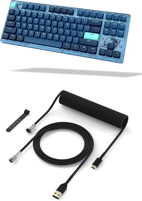 Womier K Tkl Mechanical Keyboard Rgb Keyboard With Hot Swappable Planet Theme Gaming