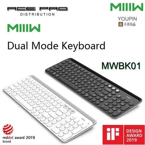 Miiiw Bluetooth Dual Mode Keyboard Mwbk01 104 Keys Wireless 24ghz