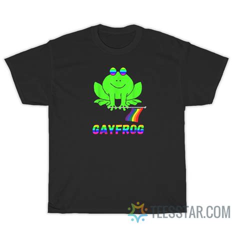 Gay Frog LGBT Pride Rainbow T Shirt For Unisex Teesstar