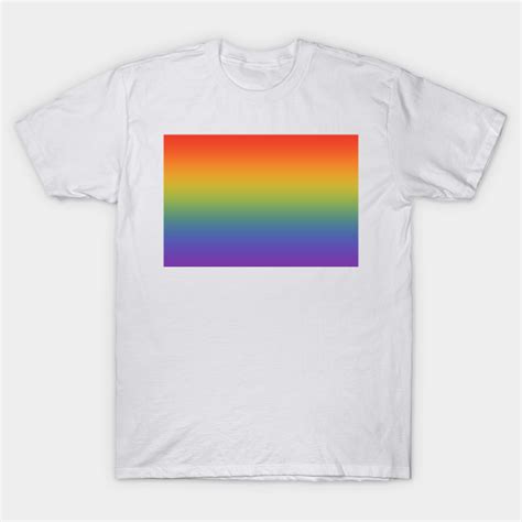 Gay Pride Flag Gradient Flag T Shirt Teepublic